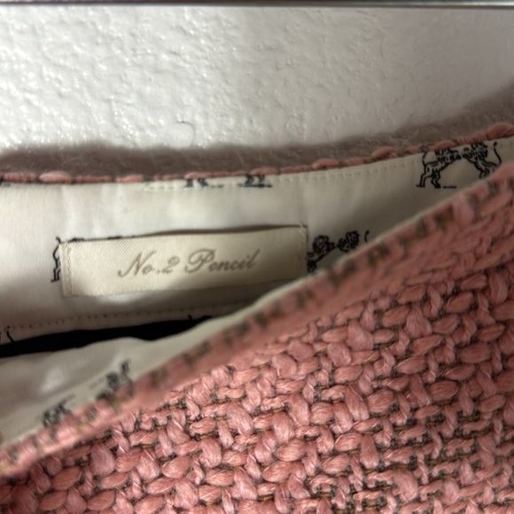 J. Crew Knit Wool Pencil Skirt in Pink size 8 - Picture 4 of 4